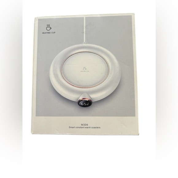 Smart Constant Warm Coaster Base USB Coffee Warmer Office Home Desktop White New - Picture 1 of 3